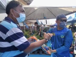 Kepala BNNP Kepri Berikan Bingkisan Beras di Serbuan Vaksinasi TNI Gurindam 12 KOREM 033/WP Bekerjasama dengan DPD IPK Kepri, dan Batam.