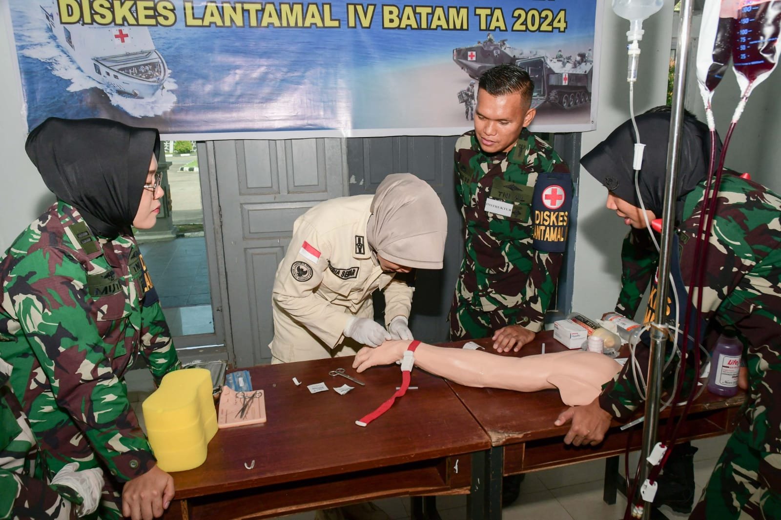 Pelatihan diskes Lantamal iv
