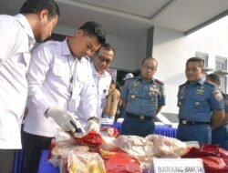 TIM F1QR Lantamal IV Berhasil Gagalkan Penyeludupan Narkoba Jenis Sabu seberat 19 Kg
