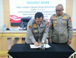 Taklimat Akhir Audit Kinerja Itwasda Polda Kepri T.A. 2024