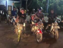 Minggu Dini Hari, Jajaran Polresta Barelang Lakukan Penindakan Balap Liar