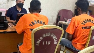 2 Orang Tersangka Kasus Pemalsuan Surat di Bintan Resmi Ditahan.
