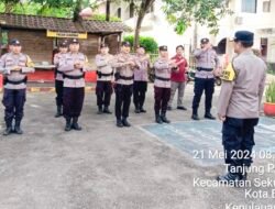 Tingkatkan Disiplin, Apel Pagi Sarana Komunikasi Dua Arah Polsek Sekupang