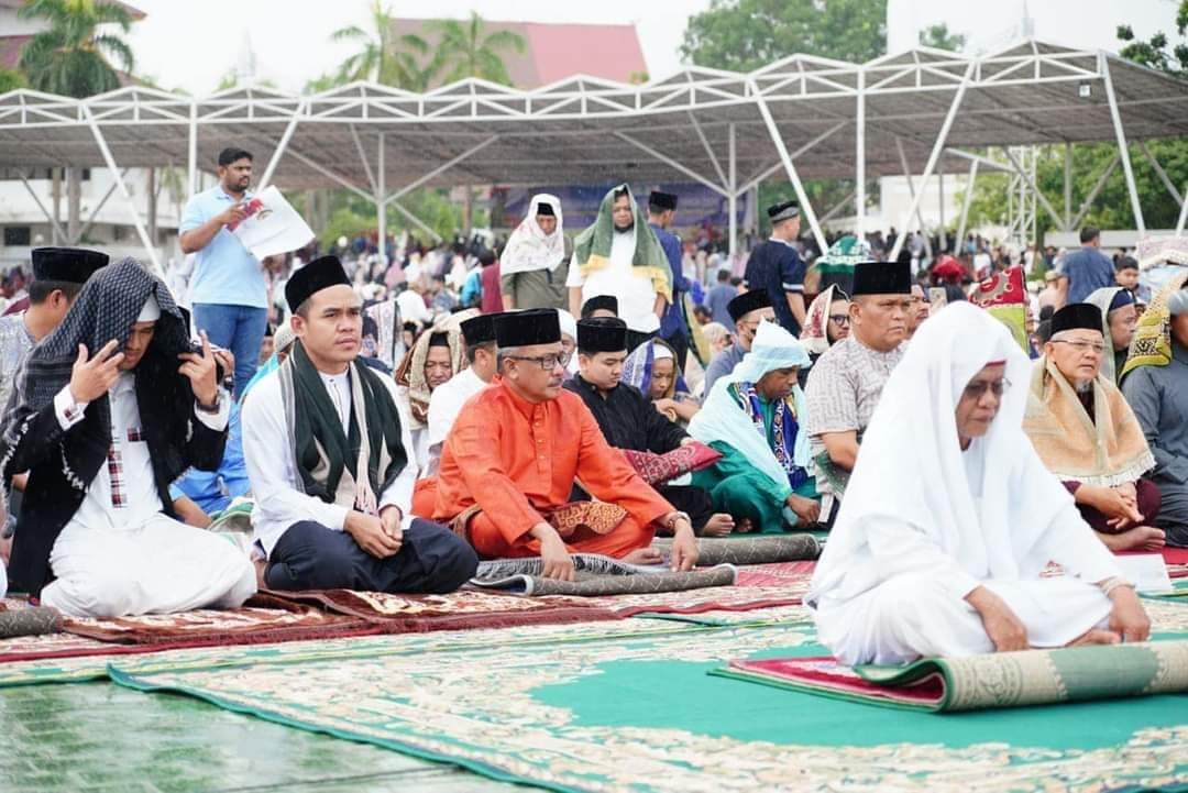 H Jefridin, bersama keluarga turut merayakan Hari Raya Iduladha 1445 Hijriah