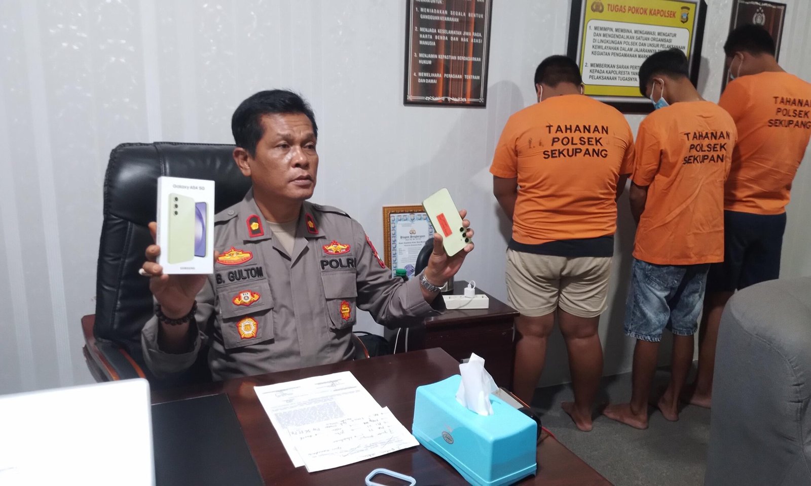Kapolsek Sekupang Kompol Benhur Gultom SE. MM