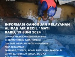 Kebocoran Pipa di Depan Tembesi Raya, Air Batam Hilir Jamin Pasokan Air