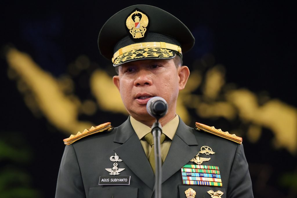 Panglima Tentara Nasional Indonesia (TNI) Jenderal TNI Agus Subiyanto