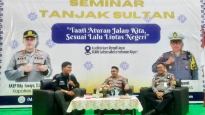 Satuan lalu Lintas Polres Bintan Gelar Seminar Lalu Lintas Bersama Mahasiswa
