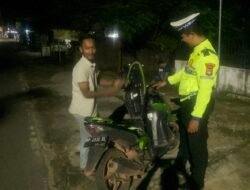 Jaga Kamtibmas Agar Kondusif, Polres Bintan Lakukan Patroli Dimalam Akhir Pekan.
