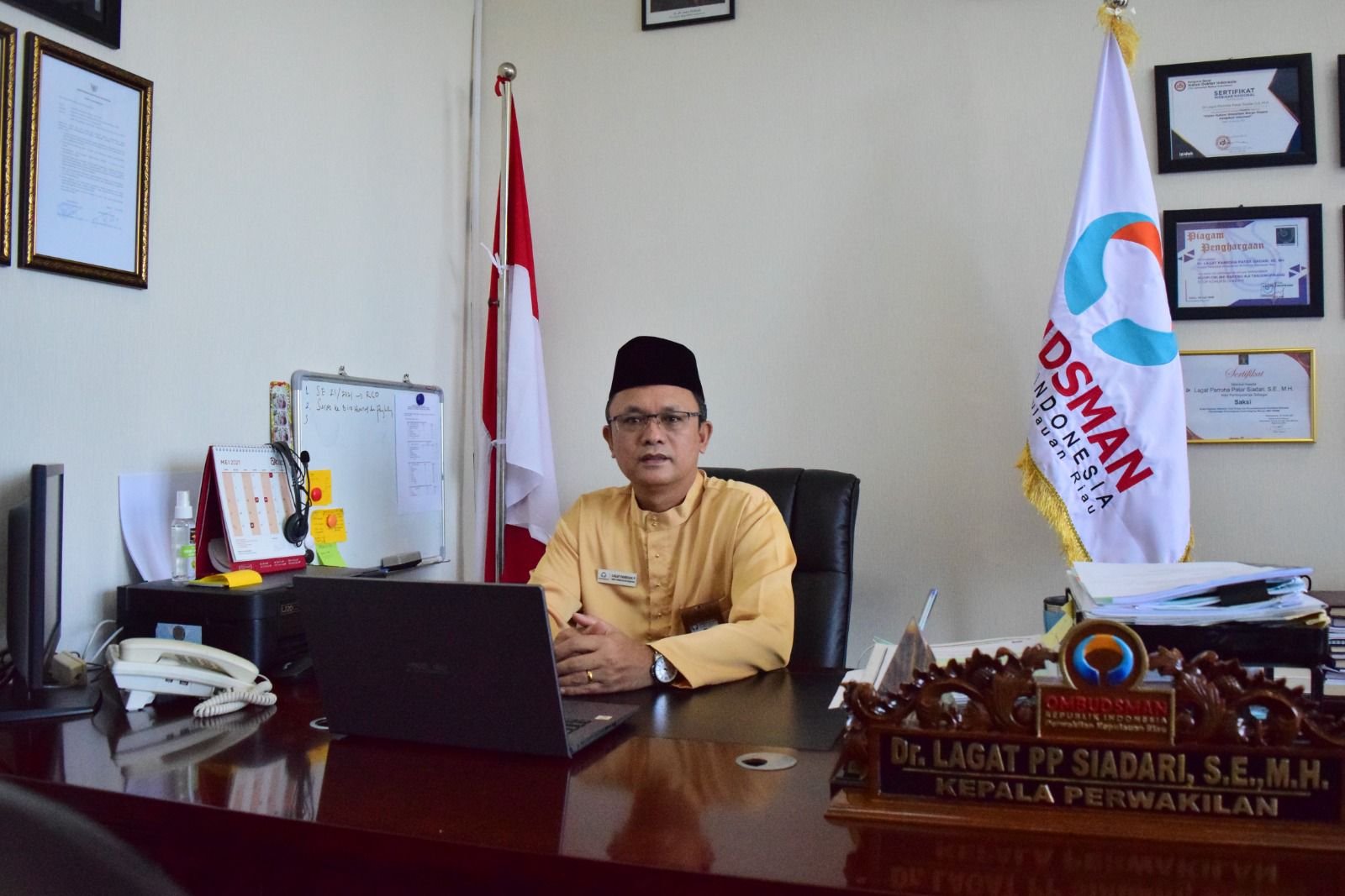 Kepala Perwakilan Ombudsman RI Provinsi Kepri, Dr Lagat Siadari