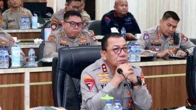 Kapolda Kepri Ikuti Live Streaming Rangkaian Upacara dan Syukuran HUT Bhayangkara ke 78 Bersama Presiden Republik Indonesia