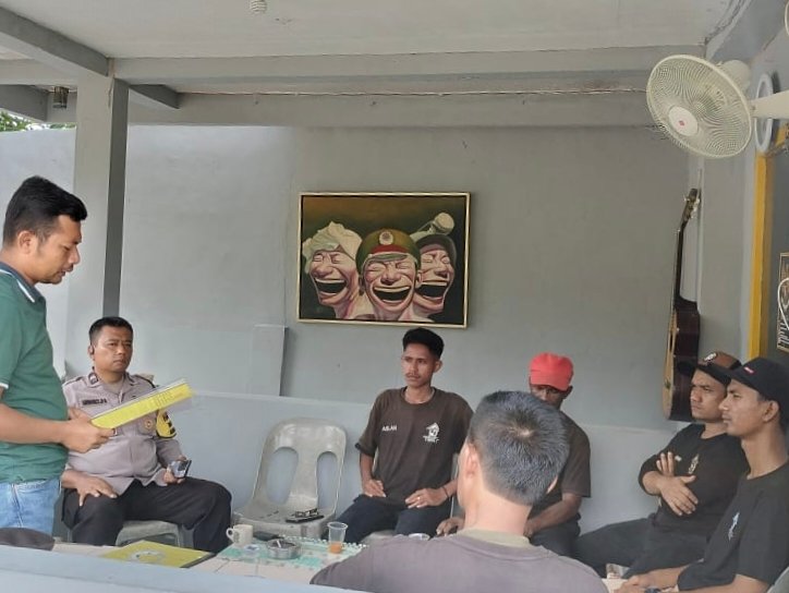 Kanit Reskrim Polsek Sekupang Iptu M. Ridho Lubis, SH., mengadakan pelatihan Teknik Penanganan Tempat Kejadian Perkara