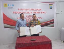 Ditpamobvit Polda Kepri Dan PT.PLN Batam Resmi Tandatangani Pedoman Kerja Teknis Tahun 2024