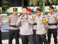 Polresta Barelang Gelar Apel Pergeseran Pasukan Pengamanan TPS Pilkada Serentak 2024