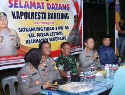 Kapolresta Barelang Kunjungi Warga Serta Cek Pos Kamling Tiban III dan Pos Kamling Kavling Flamboyan