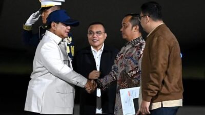 Usai Lawatan Sehari ke Australia, Presiden Prabowo Subianto Tiba di Tanah Air
