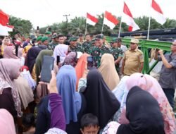 Panglima Kodam I/Bukit Barisan Tinjau Jembatan Super Compact 200 tipe 1-1 dibangun Yonzipur 11/DW dan PU