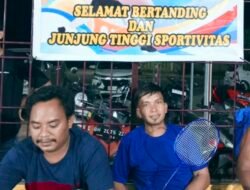 Turnamen Badminton Wilayah Dusun II Desa Pantai Cermin Tapung Kampar Propinsi Riau Meriah